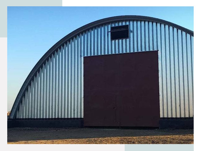 Бескаркасные ангары в Волхове