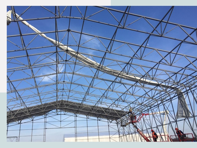 Шатровые ангары от 628 руб. в Волхове и Ленинградской области