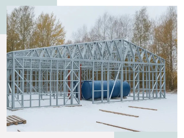 Металлические ангары в Волхове