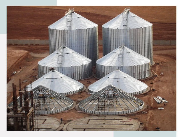 Строительство зерновых силосов в Волхове