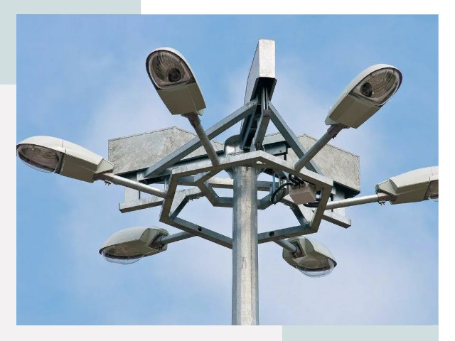 Монтаж осветительных мачт в Волхове