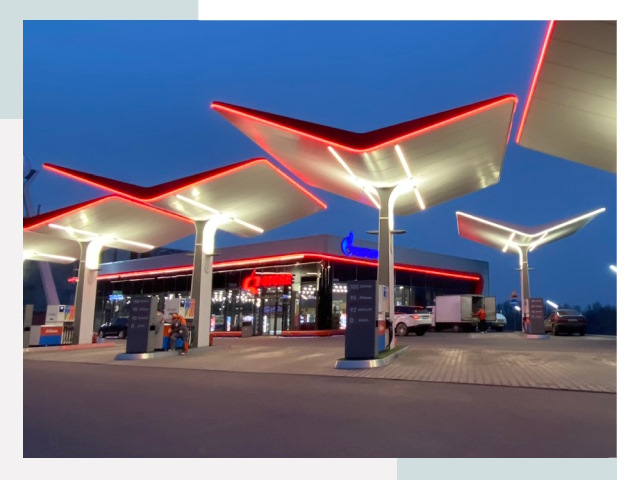 Навесы для АЗС в Волхове
