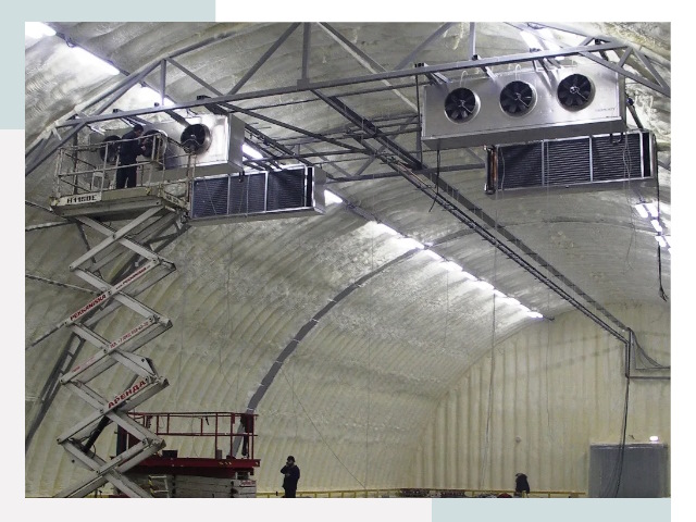 Оснащение ангаров в Волхове